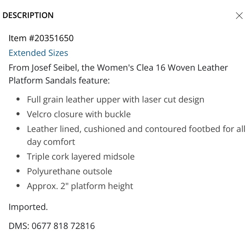 New Josef Seibel, Women’s Clea 16 Woven Leather Platform Sandal 2” Black/Tan 8 - Picture 4 of 12